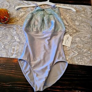 NWT Sara Mears sage green leotard